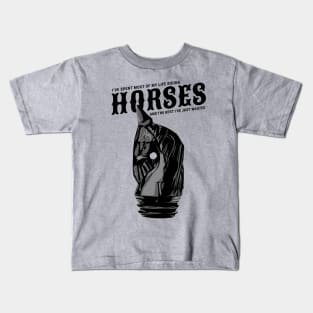 Vintage Handmade Wooden Horse Kids T-Shirt